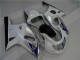 Best 2001-2003 White Silver Suzuki GSXR 600/750 Bike Fairings