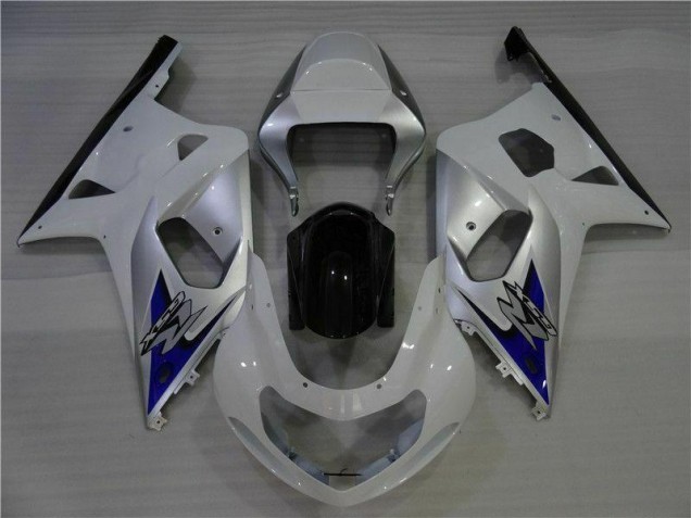 Best 2001-2003 White Silver Suzuki GSXR 600/750 Bike Fairings