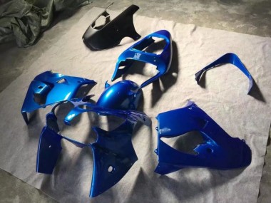 Best 2002-2003 Blue Matte Black Kawasaki ZX9R Motorbike Fairings