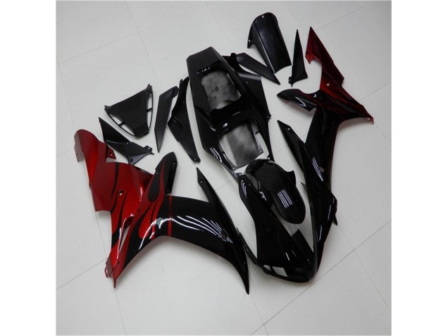 Best 2002-2003 Black Red Yamaha YZF R1 Motorcycle Fairing Best 2002-2003 Black Red Yamaha YZF R1 Motorcycle Fairing