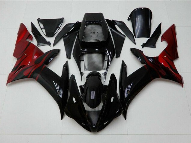 Best 2002-2003 Black Red Yamaha YZF R1 Motorcycle Fairing Best 2002-2003 Black Red Yamaha YZF R1 Motorcycle Fairing