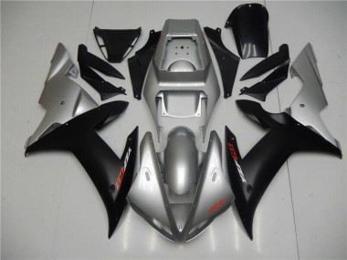 Best 2002-2003 Silver Black Yamaha YZF R1 Motorbike Fairings