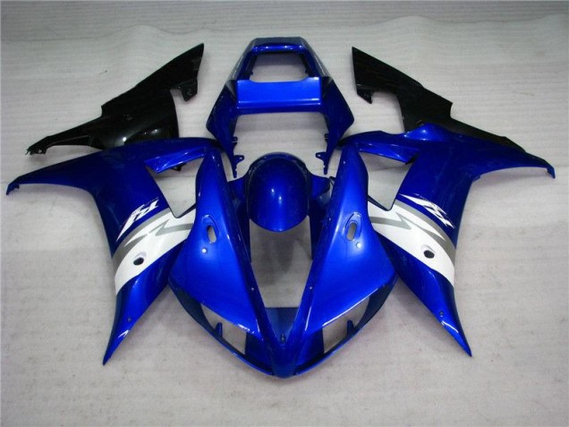 Best 2002-2003 Blue White Yamaha YZF R1 Motorcycle Fairing Kits
