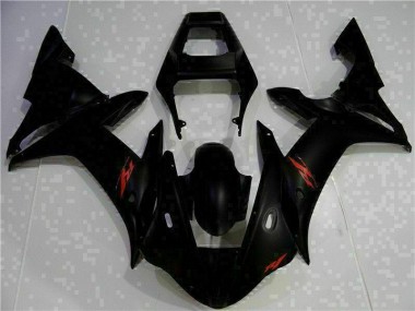 Best 2002-2003 Black Yamaha YZF R1 Motorcycle Fairing Kit