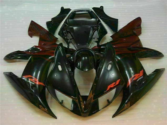Best 2002-2003 Black Yamaha YZF R1 Bike Fairings Best 2002-2003 Black Yamaha YZF R1 Bike Fairings
