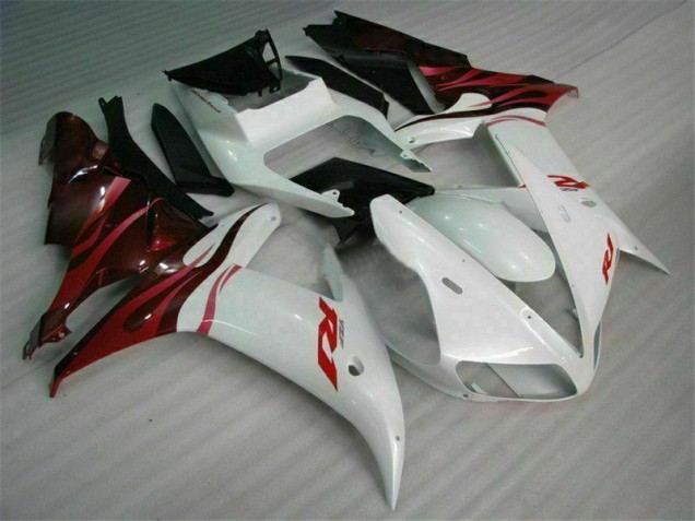Best 2002-2003 White Yamaha YZF R1 Bike Fairing Kit Best 2002-2003 White Yamaha YZF R1 Bike Fairing Kit