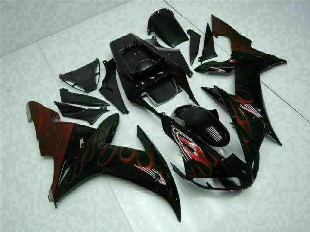 Best 2002-2003 Black Yamaha YZF R1 Motorcyle Fairings Best 2002-2003 Black Yamaha YZF R1 Motorcyle Fairings