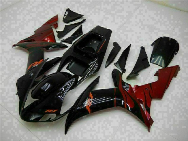 Best 2002-2003 Black Yamaha YZF R1 Motorcylce Fairings