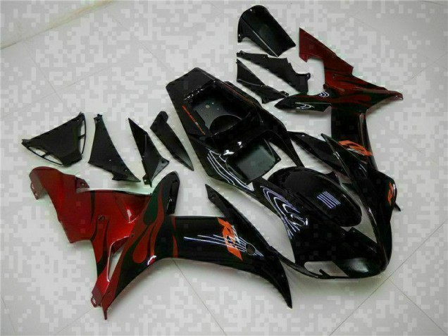 Best 2002-2003 Black Yamaha YZF R1 Motorcylce Fairings