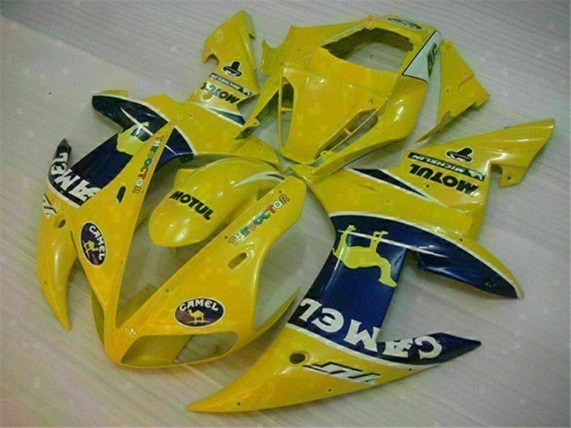 Best 2002-2003 Yellow Yamaha YZF R1 Motorcycle Fairing Kit Best 2002-2003 Yellow Yamaha YZF R1 Motorcycle Fairing Kit