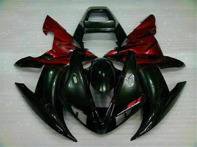 Best 2002-2003 Black Red Yamaha YZF R1 Bike Fairing Best 2002-2003 Black Red Yamaha YZF R1 Bike Fairing