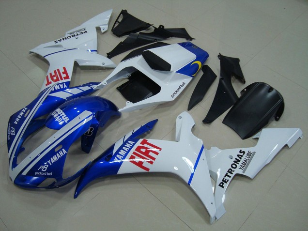 Best 2002-2003 Blue White Yamaha YZF R1 Motorcycle Fairings Kit