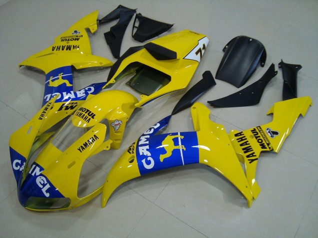 Best 2002-2003 Blue Yellow Yamaha YZF R1 Motorcylce Fairings Best 2002-2003 Blue Yellow Yamaha YZF R1 Motorcylce Fairings