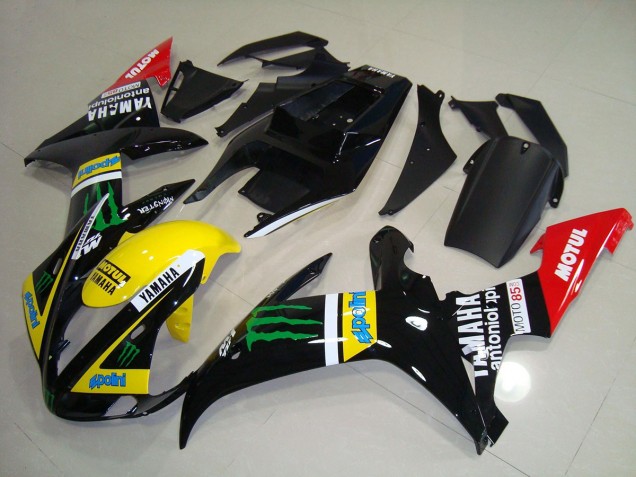 Best 2002-2003 Monster Drink Graphic Yamaha YZF R1 Motorbike Fairings