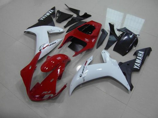 Best 2002-2003 Red White Black Yamaha YZF R1 Bike Fairing