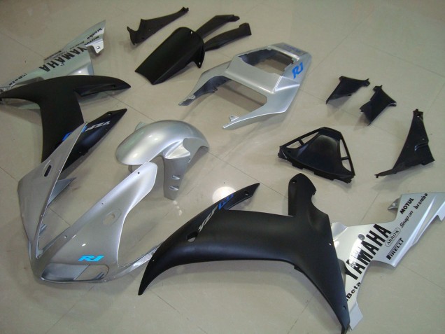 Best 2002-2003 Silver Blue Yamaha YZF R1 Motorbike Fairing Best 2002-2003 Silver Blue Yamaha YZF R1 Motorbike Fairing