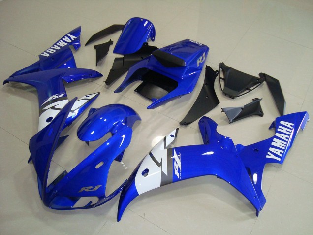 Best 2002-2003 White Blue Yamaha YZF R1 Motor Bike Fairings