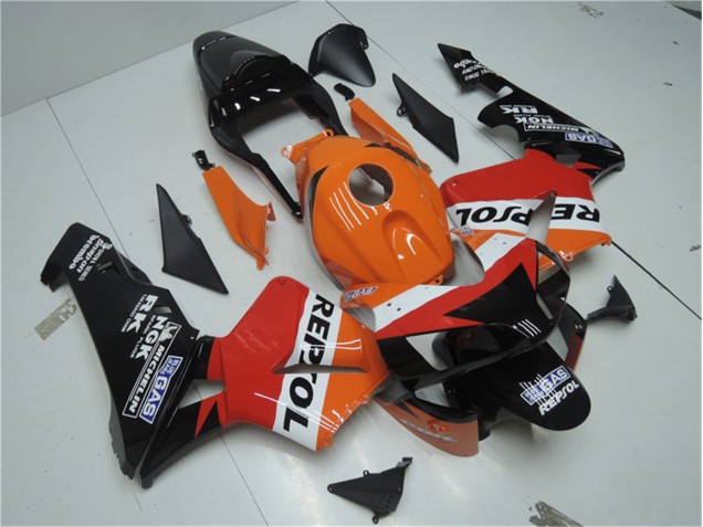 Best 2003-2004 Orange Red Black Repsol Honda CBR600RR Motor Bike Fairings Best 2003-2004 Orange Red Black Repsol Honda CBR600RR Motor Bike Fairings
