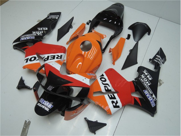 Best 2003-2004 Orange Red Black Repsol Honda CBR600RR Motor Bike Fairings Best 2003-2004 Orange Red Black Repsol Honda CBR600RR Motor Bike Fairings