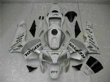 Best 2003-2004 White Repsol CBR600RR Bike Fairing Kit