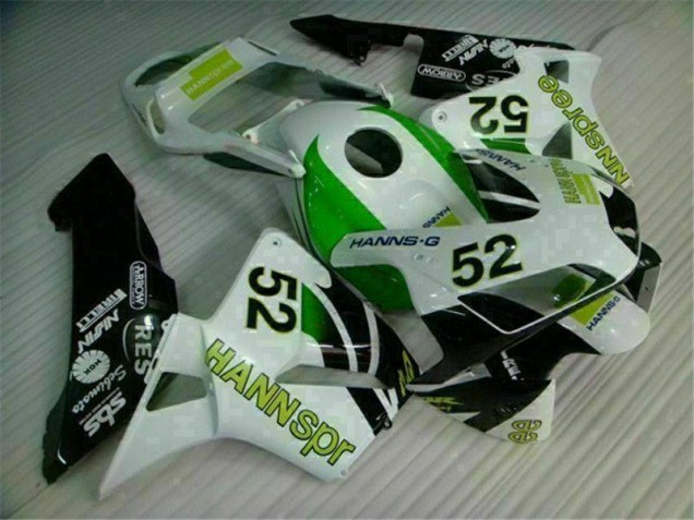 Best 2003-2004 Green White Black Honda CBR600RR Bike Fairing Kit Best 2003-2004 Green White Black Honda CBR600RR Bike Fairing Kit