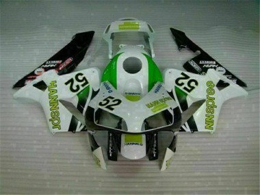 Best 2003-2004 Green White Black Honda CBR600RR Bike Fairing Kit