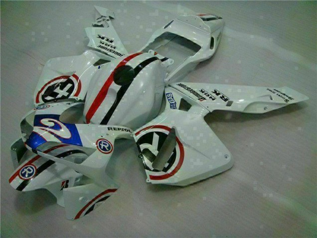 Best 2003-2004 White Blue R 2 Honda CBR600RR Motorcycle Fairings Best 2003-2004 White Blue R 2 Honda CBR600RR Motorcycle Fairings