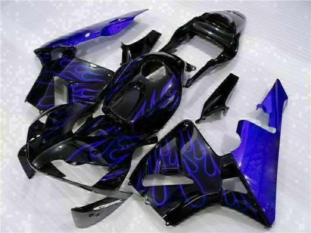 Best 2003-2004 Black with Blue Flame Honda CBR600RR Motorcycle Fairing Kits Best 2003-2004 Black with Blue Flame Honda CBR600RR Motorcycle Fairing Kits