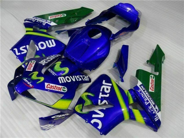 Best 2003-2004 Blue Green Movistar Castrol Honda CBR600RR Motorbike Fairing Best 2003-2004 Blue Green Movistar Castrol Honda CBR600RR Motorbike Fairing