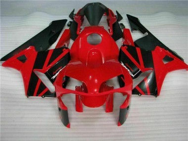Best 2003-2004 Red Black Honda CBR600RR Motorcycle Fairing Kit