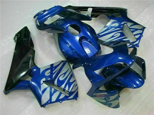 Best 2003-2004 Blue with Silver Flame Honda CBR600RR Motorbike Fairing Best 2003-2004 Blue with Silver Flame Honda CBR600RR Motorbike Fairing