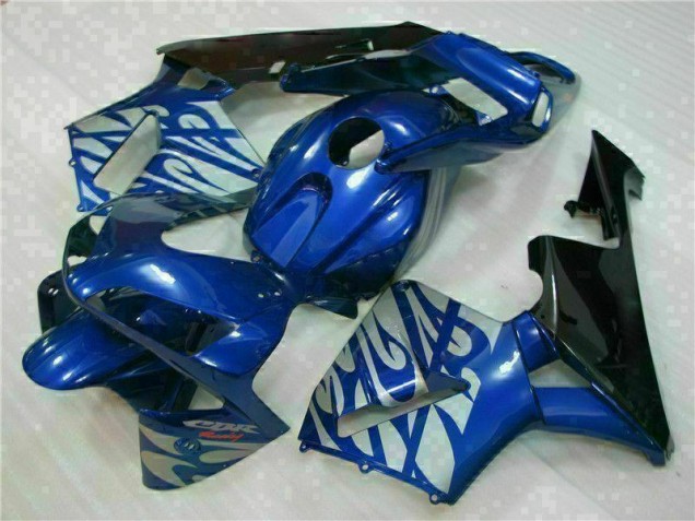 Best 2003-2004 Blue with Silver Flame Honda CBR600RR Motorbike Fairing Best 2003-2004 Blue with Silver Flame Honda CBR600RR Motorbike Fairing
