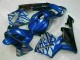 Best 2003-2004 Blue with Silver Flame Honda CBR600RR Motorbike Fairing Best 2003-2004 Blue with Silver Flame Honda CBR600RR Motorbike Fairing