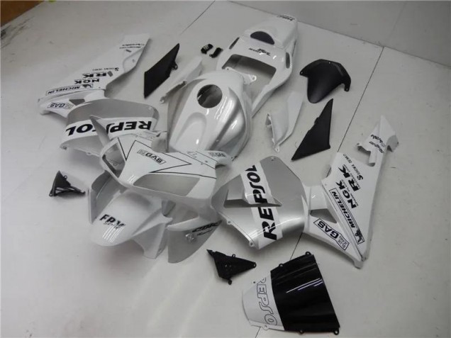 Best 2003-2004 Silver White Black Repsol Honda CBR600RR Motorcycle Fairings Kit Best 2003-2004 Silver White Black Repsol Honda CBR600RR Motorcycle Fairings Kit