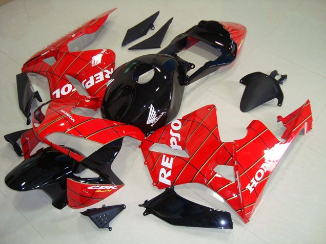 Best 2003-2004 Black Spider Man Repsol Honda CBR600RR Motorcycle Fairing Kits Best 2003-2004 Black Spider Man Repsol Honda CBR600RR Motorcycle Fairing Kits
