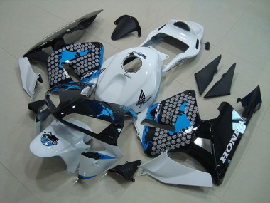 Best 2003-2004 White Black Blue Honda CBR600RR Moto Fairings
