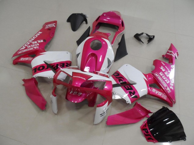 Best 2003-2004 Pink Repsol Honda CBR600RR Bike Fairings Best 2003-2004 Pink Repsol Honda CBR600RR Bike Fairings