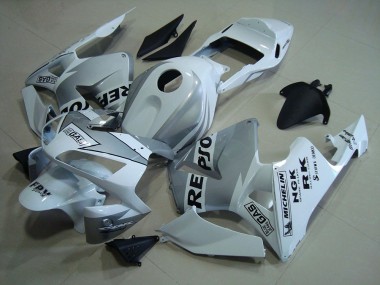 Best 2003-2004 Repsol White Silver Honda CBR600RR Motorcycle Fairings Kits
