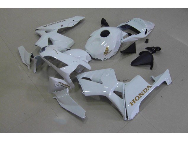 Best 2003-2004 White Gold Honda CBR600RR Replacement Fairings Best 2003-2004 White Gold Honda CBR600RR Replacement Fairings