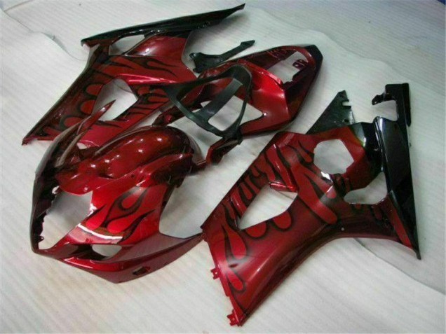 Best 2003-2004 Red Suzuki GSXR 1000 Motorcycle Fairings Kit Best 2003-2004 Red Suzuki GSXR 1000 Motorcycle Fairings Kit