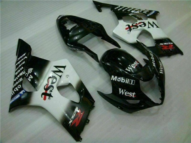 Best 2003-2004 White Black Suzuki GSXR 1000 Motorbike Fairing Best 2003-2004 White Black Suzuki GSXR 1000 Motorbike Fairing