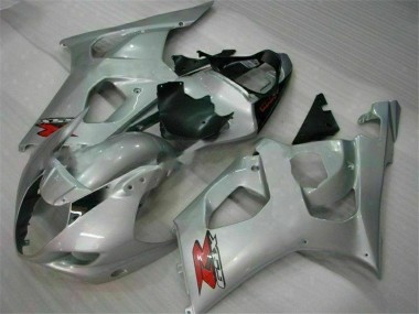 Best 2003-2004 Silver Suzuki GSXR 1000 Motorbike Fairing