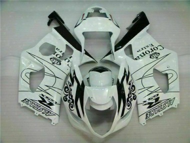 Best 2003-2004 White Suzuki GSXR 1000 Motor Bike Fairings