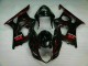 Best 2003-2004 Red Flame Suzuki GSXR 1000 Bike Fairing Kit