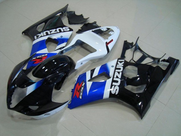 Best 2003-2004 Black Blue White Suzuki GSXR 1000 Motorcycle Fairing Kit
