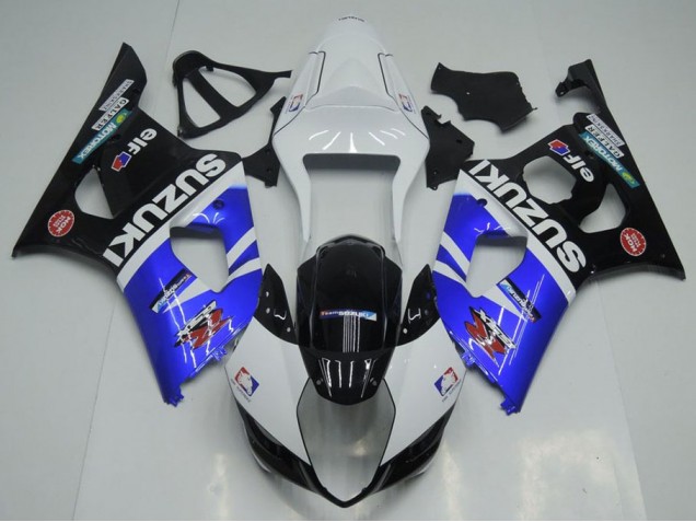 Best 2003-2004 Blue White and Black Suzuki GSXR 1000 Bike Fairings Best 2003-2004 Blue White and Black Suzuki GSXR 1000 Bike Fairings