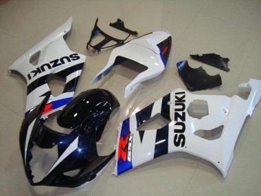 Best 2003-2004 Dark Blue White Suzuki GSXR 1000 Replacement Fairings