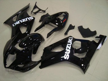 Best 2003-2004 Glossy Black Suzuki GSXR 1000 Motor Fairings & Bodywork