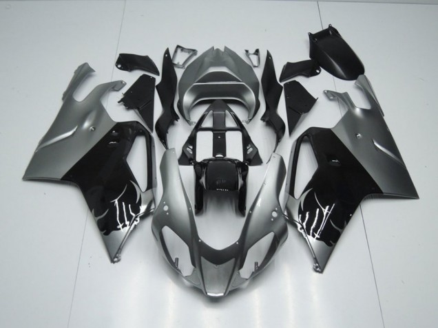 Best 2003-2006 Grey and Black Aprilia RSV1000 Bike Fairing Kit