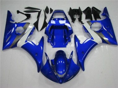 Best 2003-2005 Blue White Yamaha YZF R6 Replacement Fairings